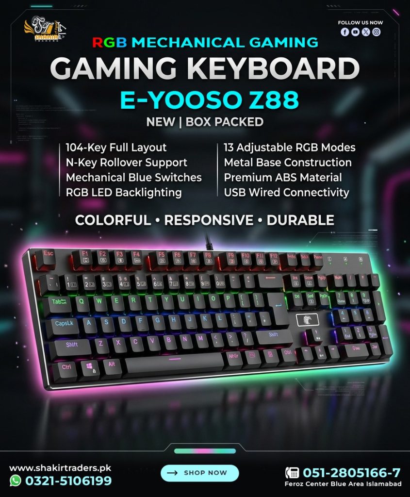 Eyooso Z88 Gaming Mechanical Keyboard