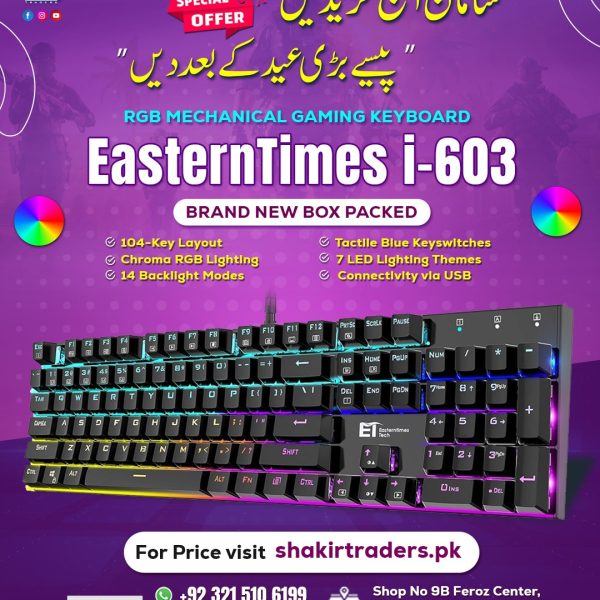 EasternTimes i603 Gaming Mechanical Keyboard