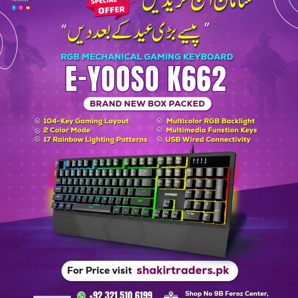 Eyooso K662 Gaming Mechanical Keyboard