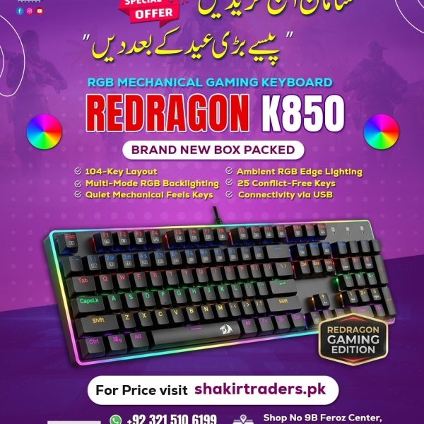 Redragon K850 Gaming Mechanical Keyboard