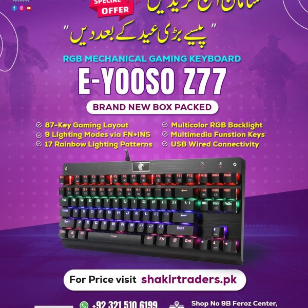 Eyooso Z77 Falcon Gaming Mechanical Keyboard