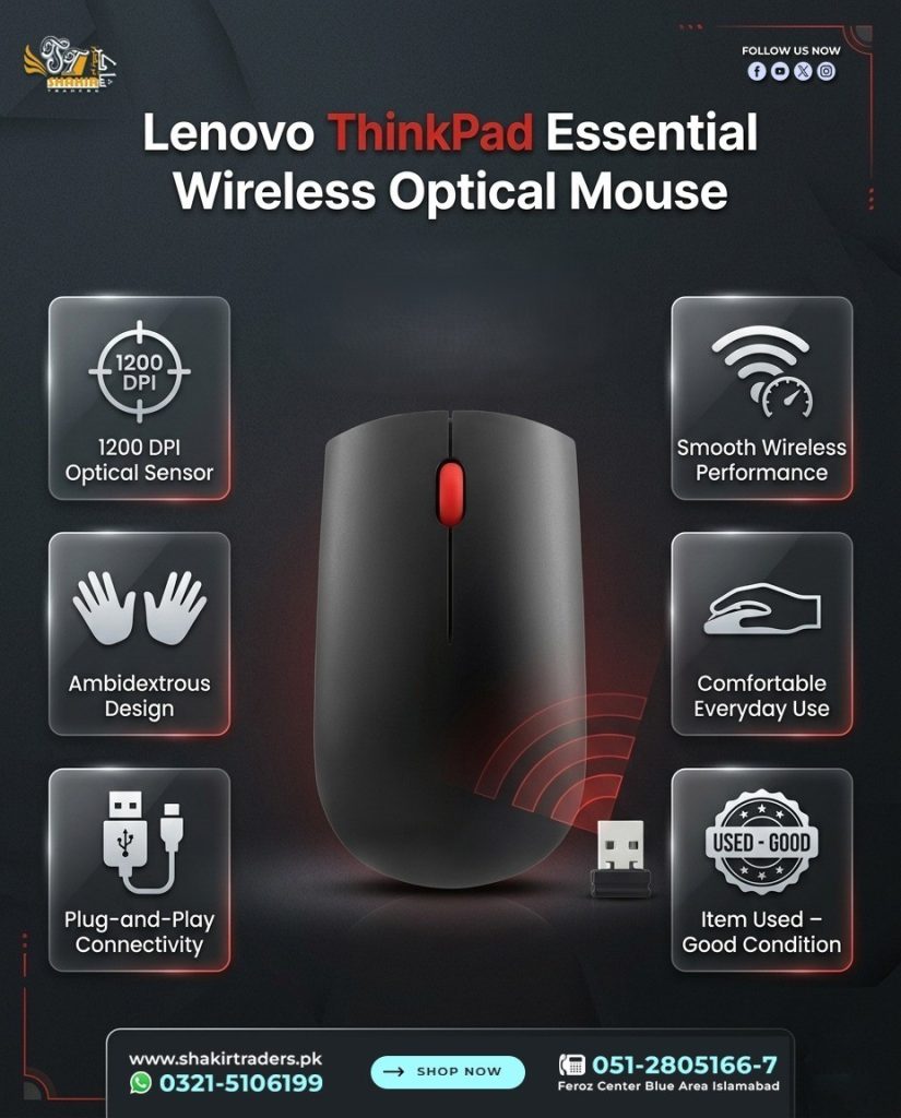 Lenovo Thinkpad Wireless Optical Mouse