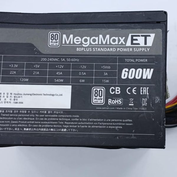 Zalman 600W Power Supply (Used)