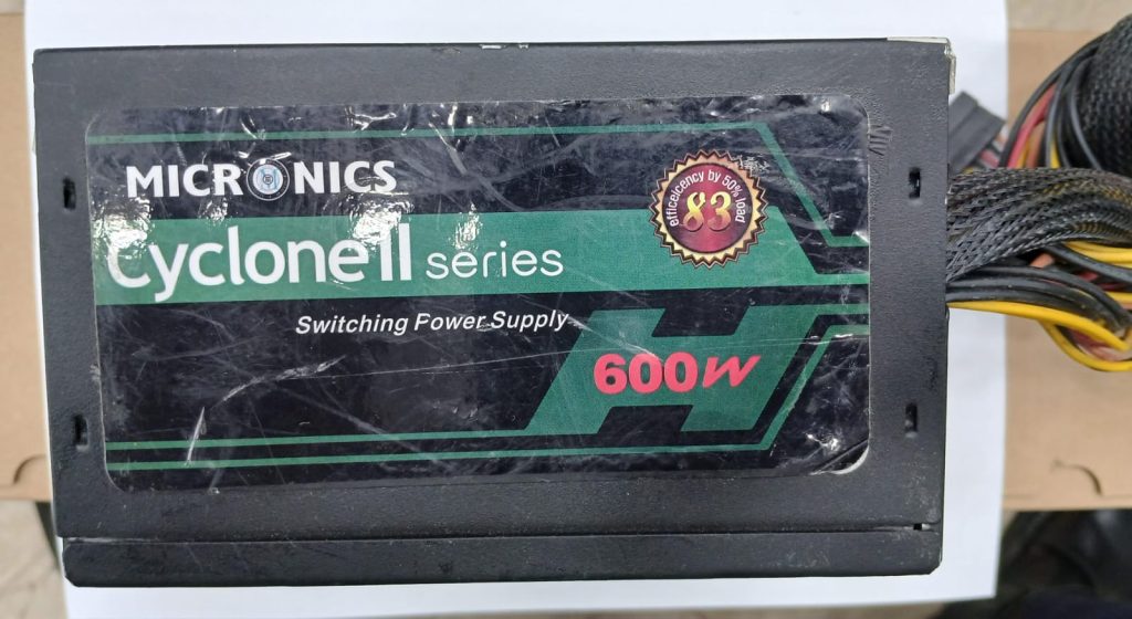 Cyclone II 600W Power Supply (Used)