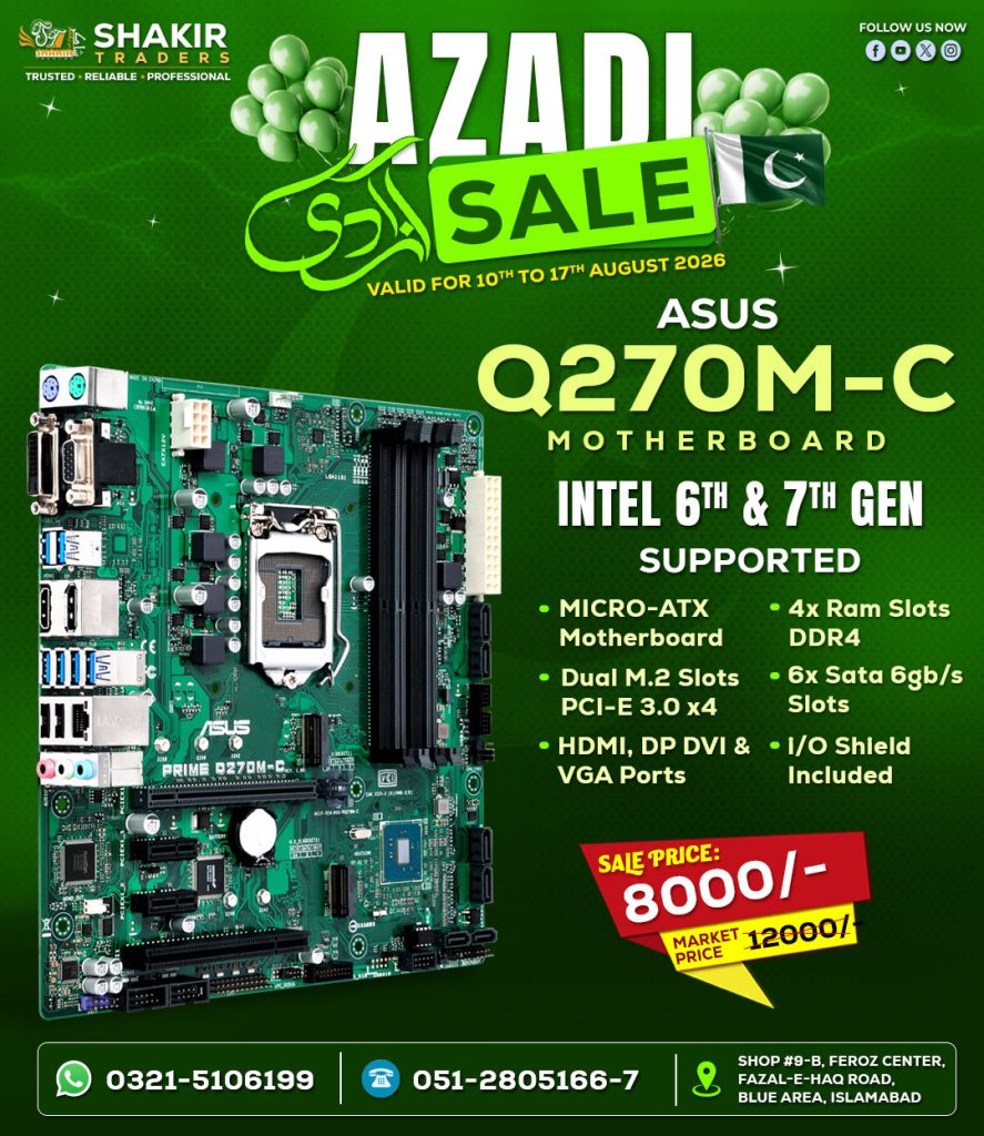 Asus Q270M-C Motherboard (Used)