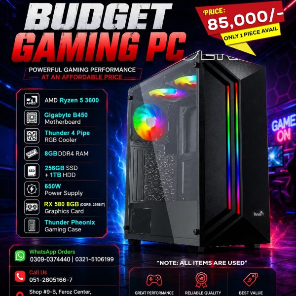 Gaming PC with Ryzen 5 3600