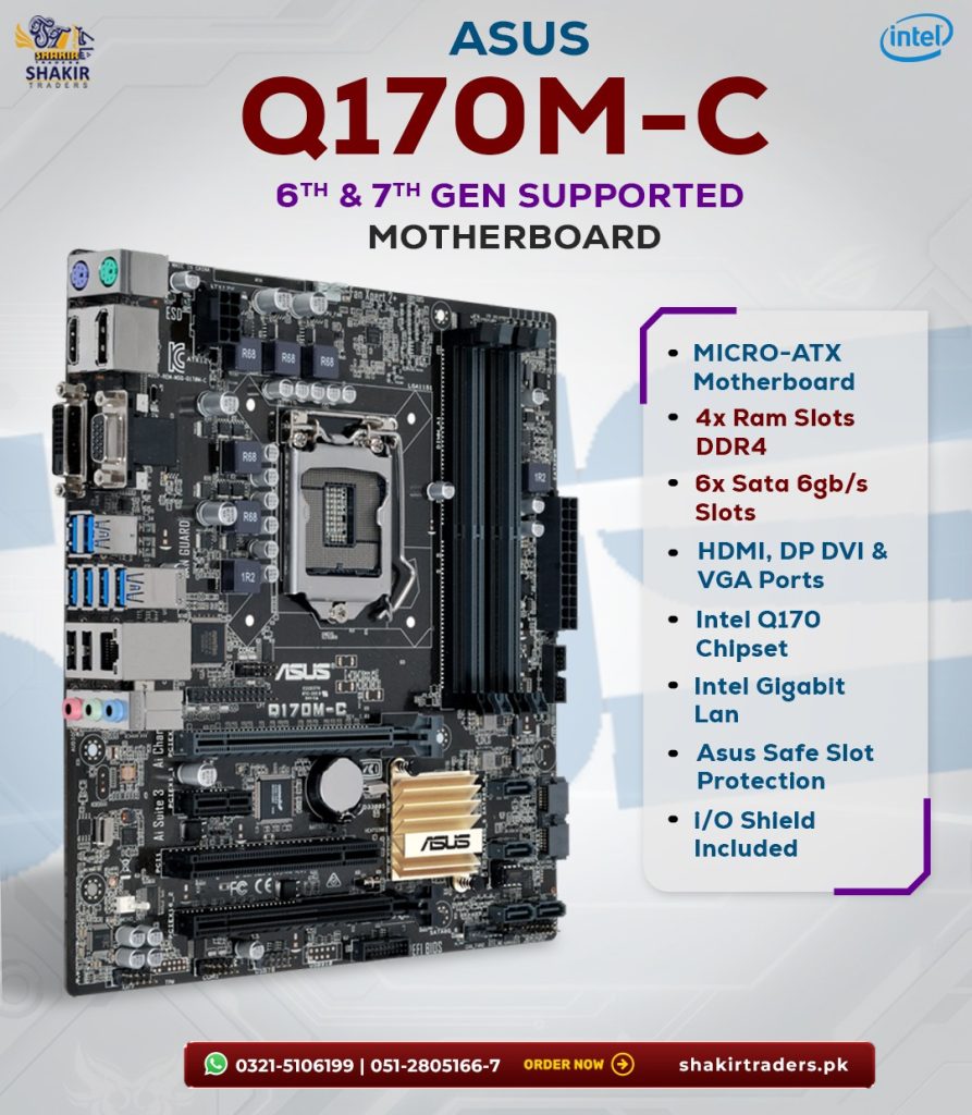 Asus Q170M-C Motherboard (Used)