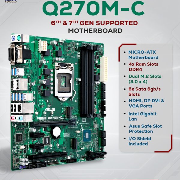 Asus Q270M-C Motherboard (Used)