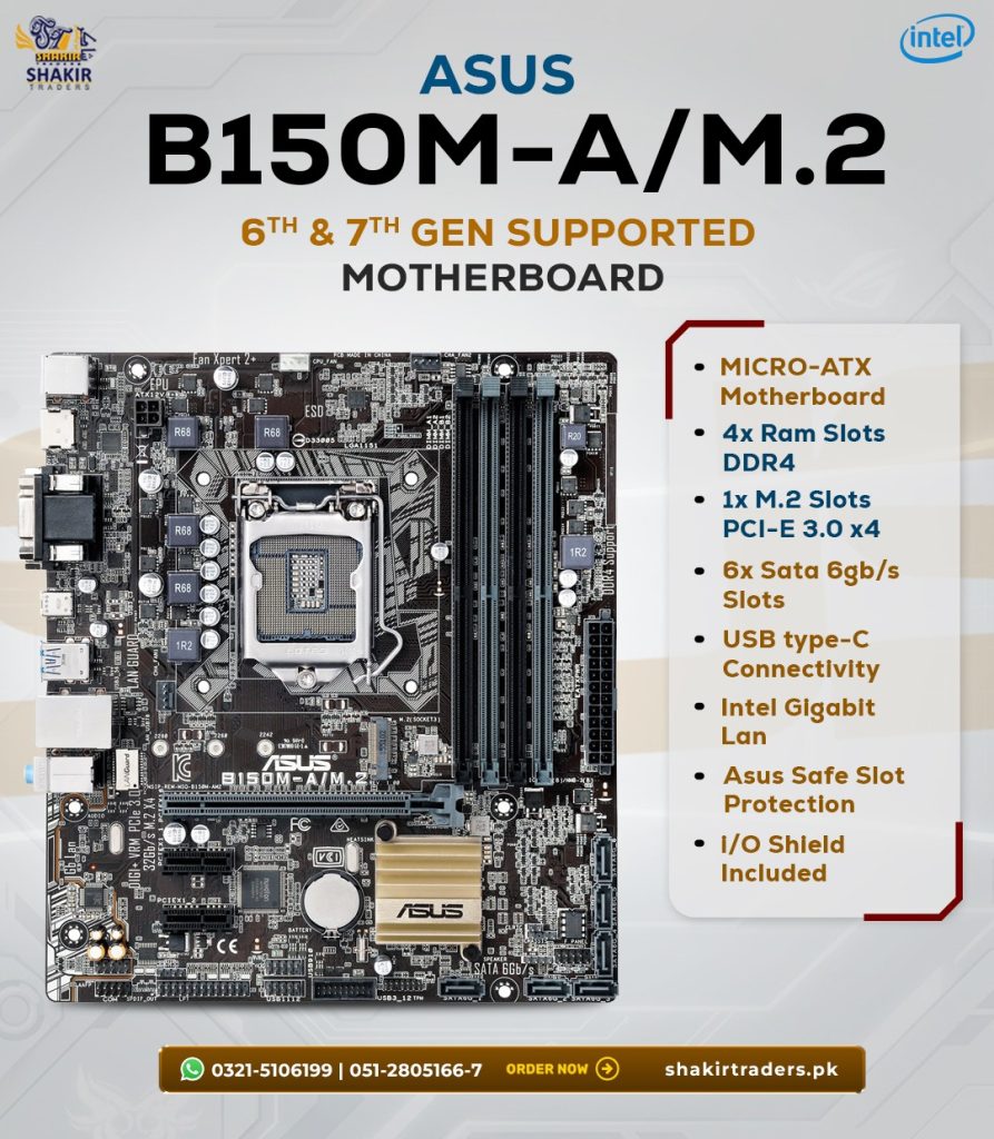 Asus B150M-A/M.2 Motherboard (Used)