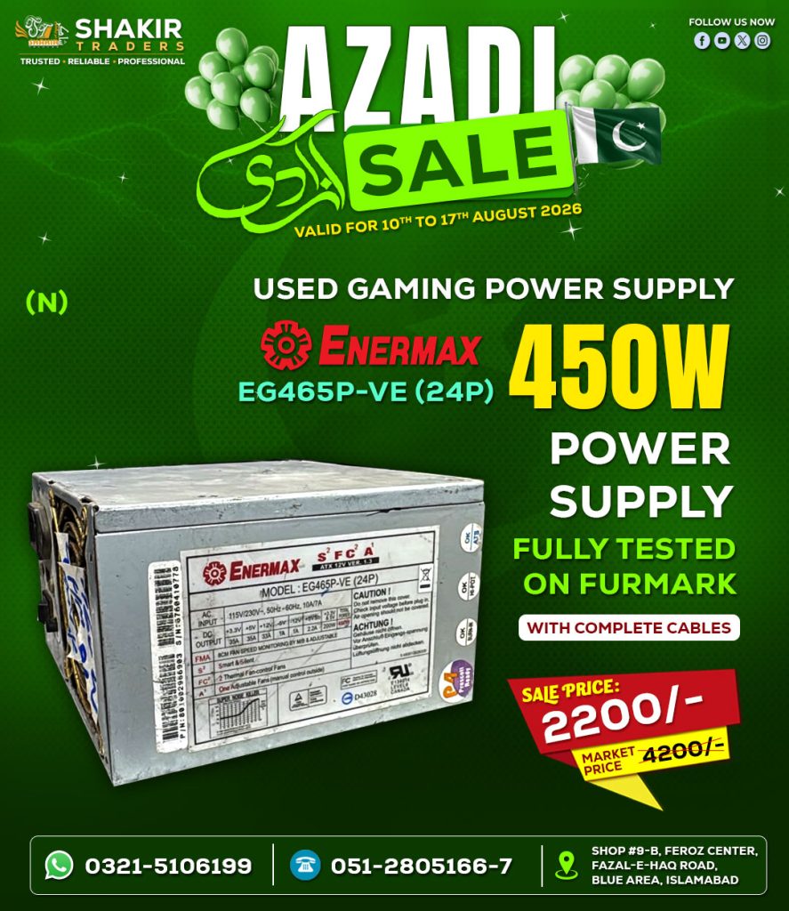 450W Enermax Power Supply
