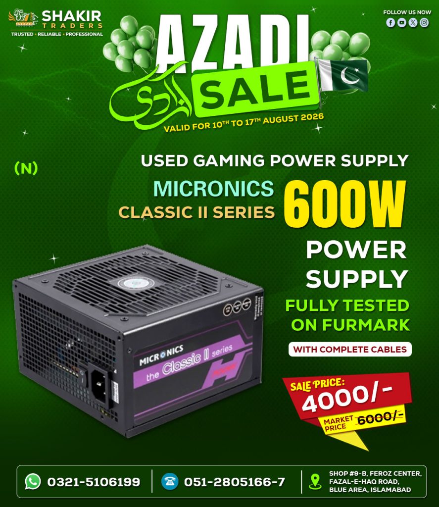 600W Micronics 2 Power Supply