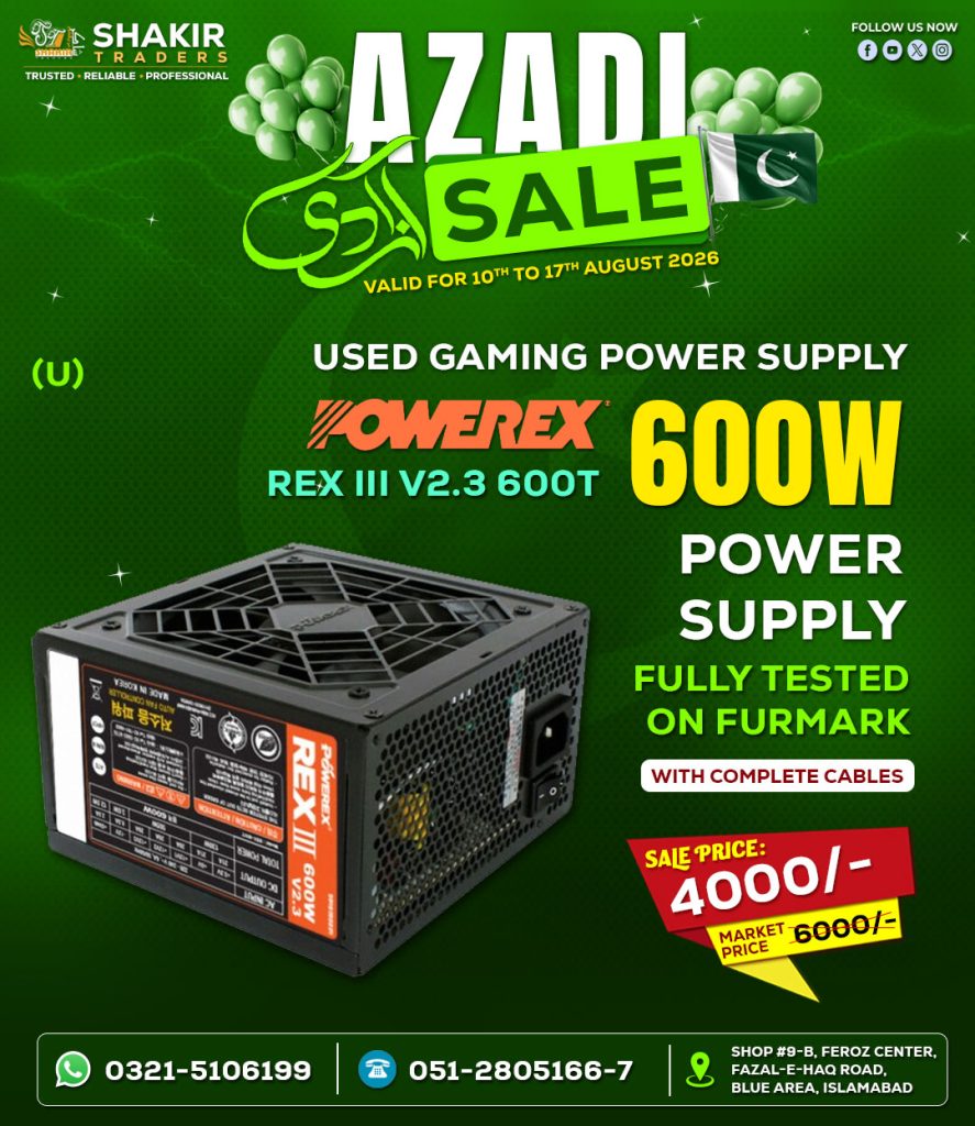 600W Powerex 3 Power Supply