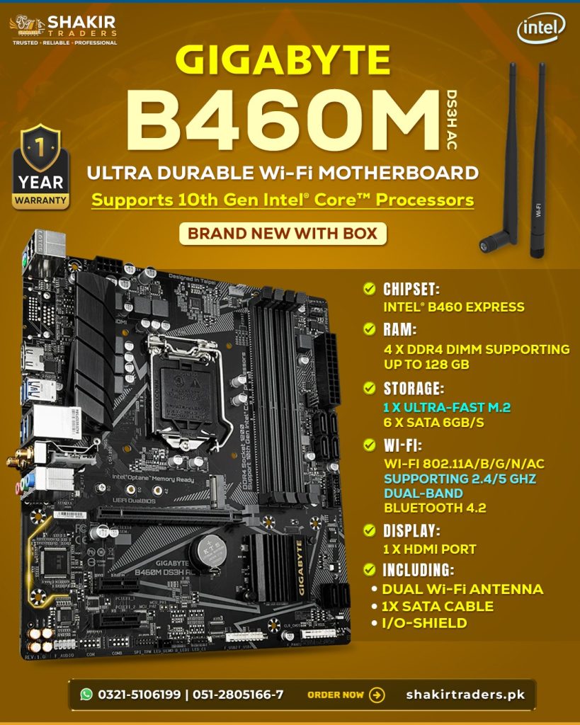 Gigabyte B460M Motherboard (Used)