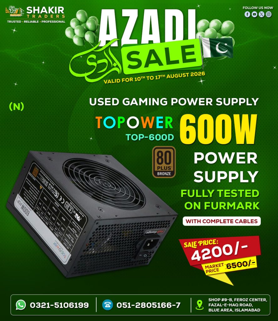 600W Top Power Power Supply