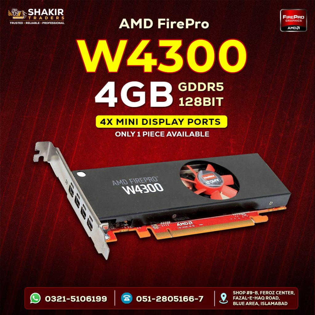 AMD Firepro W4300 4GB (Used)