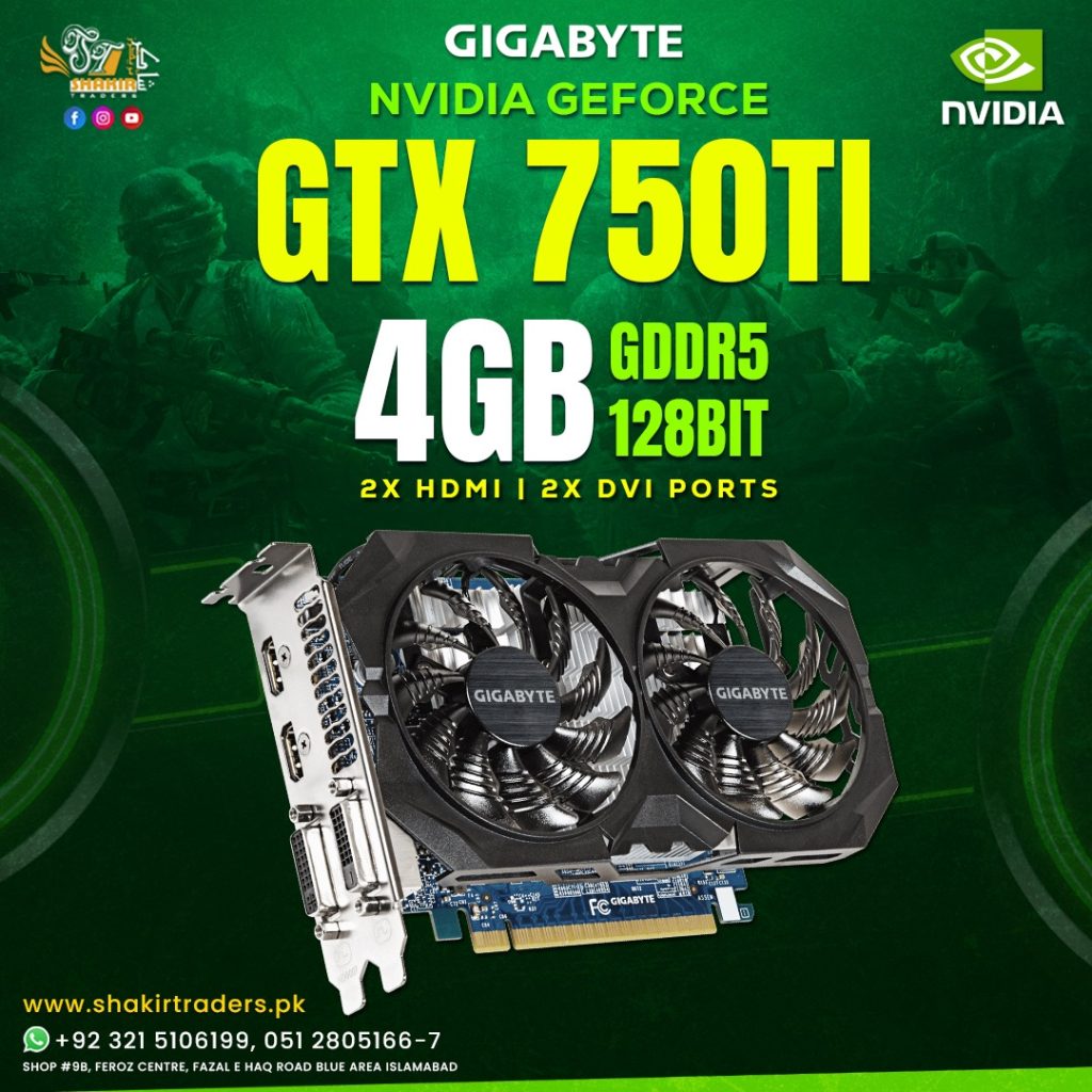 Gigabyte GTX 750ti 4GB (Used)