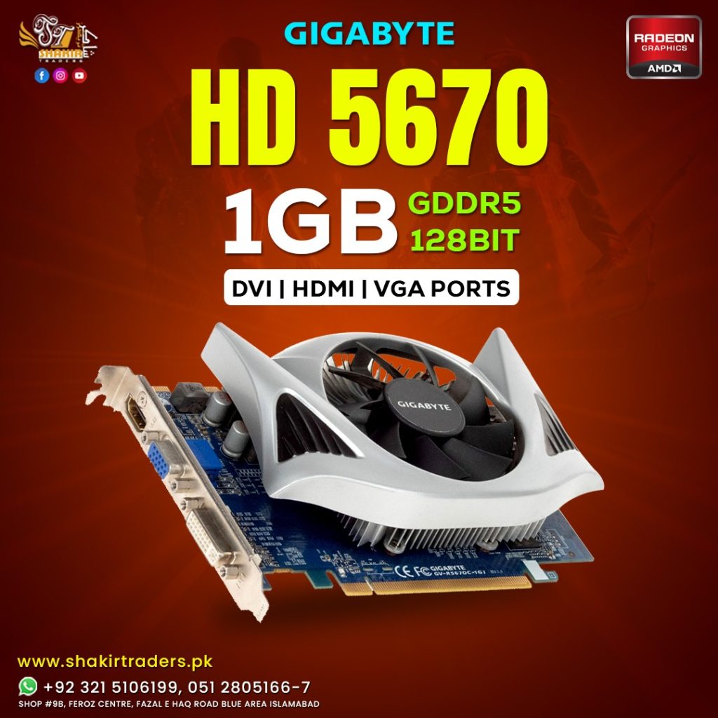 Gigabyte HD 5670 1GB (Used)