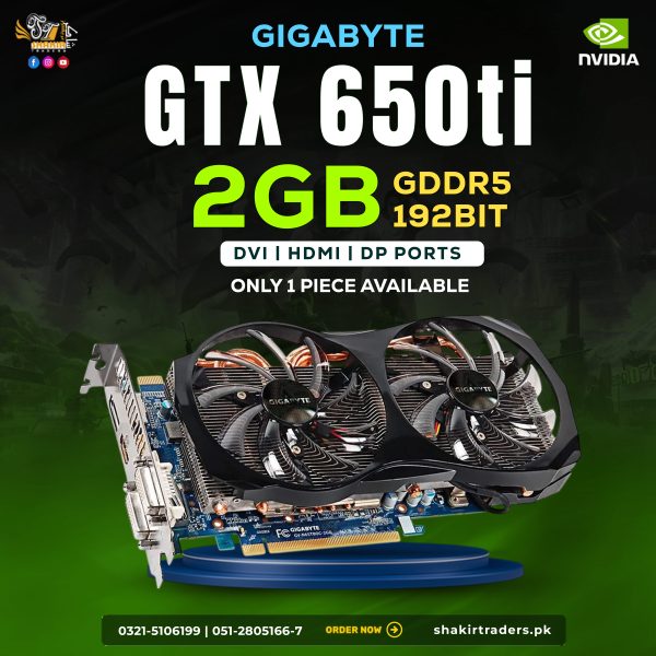 Gigabyte GTX 650ti 2GB (Used)