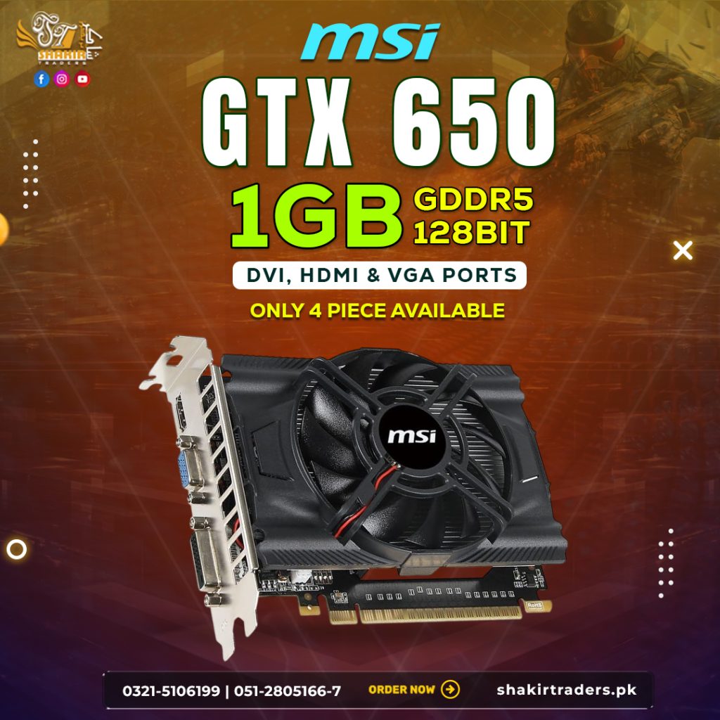 MSI GTX 650 1GB (Used)