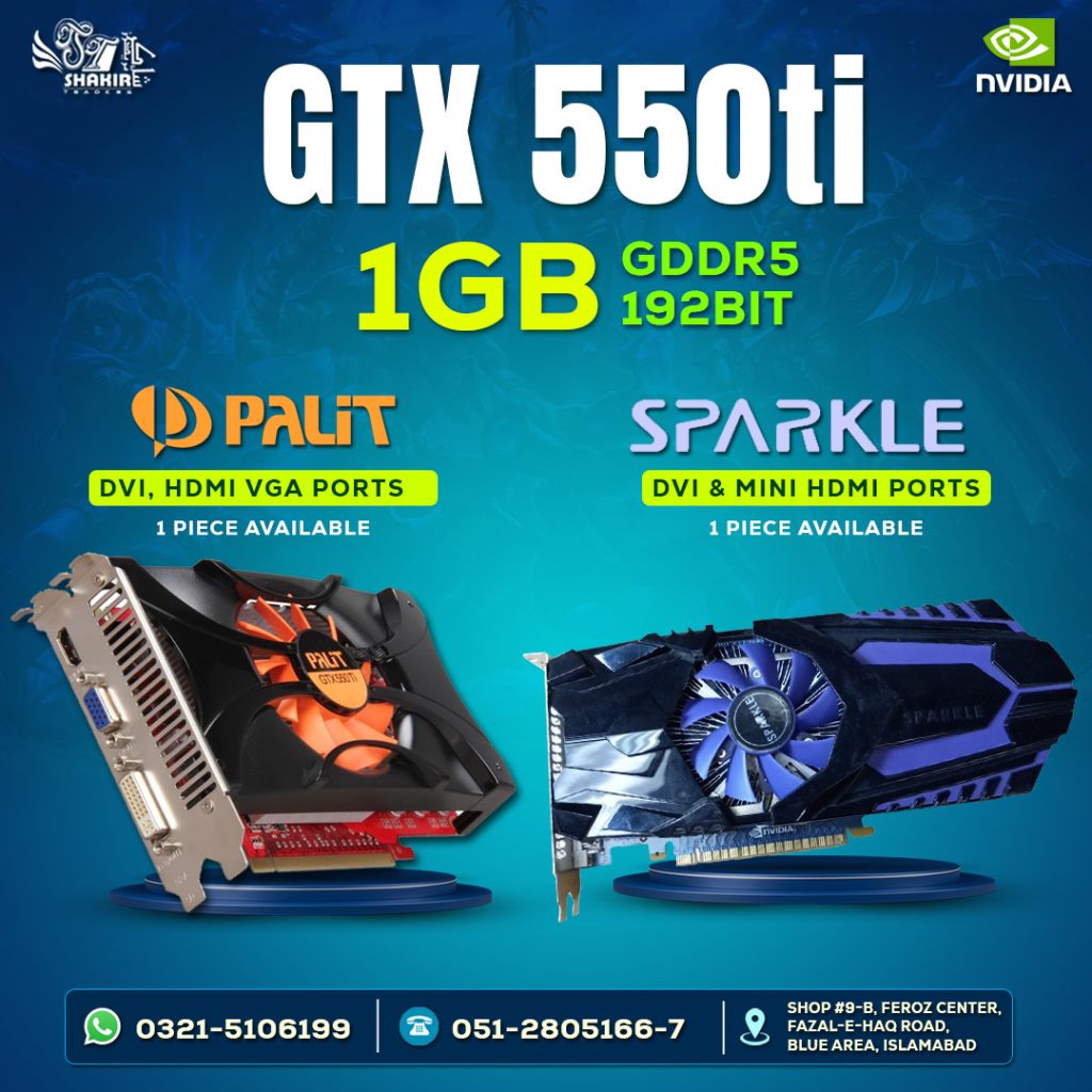 Nvidia GTX 550ti 1GB (Used)