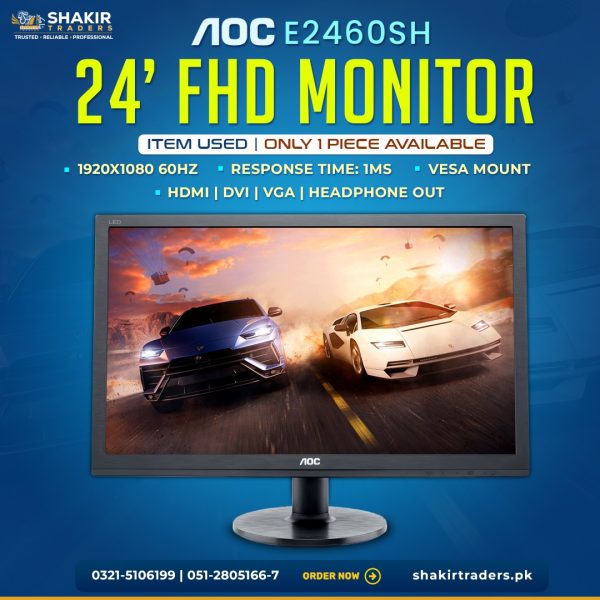AOC E2460SH 24" FHD Monitor