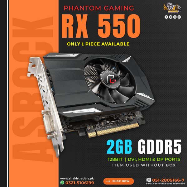 ASRock RX 550 2GB (Used)