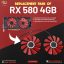 XFX Red 580 Graphic Card Fans